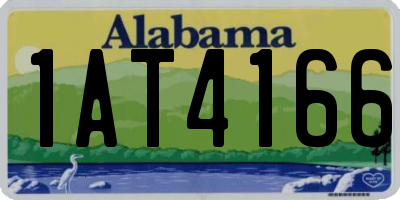 AL license plate 1AT4166
