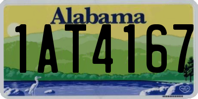 AL license plate 1AT4167