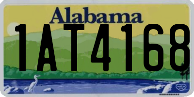 AL license plate 1AT4168