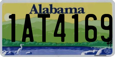 AL license plate 1AT4169