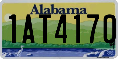 AL license plate 1AT4170