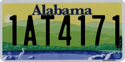 AL license plate 1AT4171