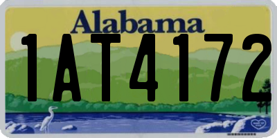 AL license plate 1AT4172