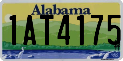 AL license plate 1AT4175