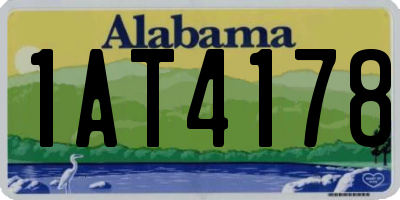 AL license plate 1AT4178
