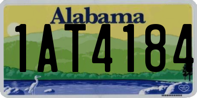 AL license plate 1AT4184