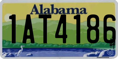 AL license plate 1AT4186