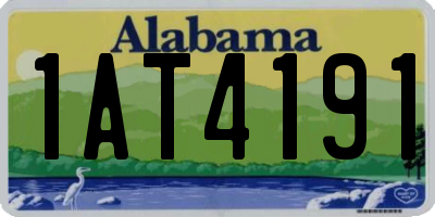 AL license plate 1AT4191