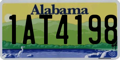 AL license plate 1AT4198