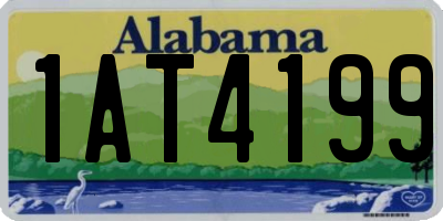 AL license plate 1AT4199