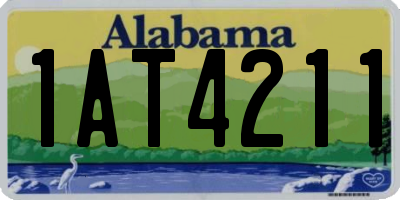 AL license plate 1AT4211