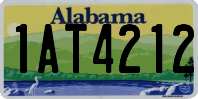 AL license plate 1AT4212