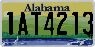 AL license plate 1AT4213