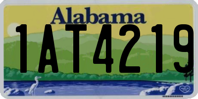 AL license plate 1AT4219