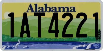 AL license plate 1AT4221
