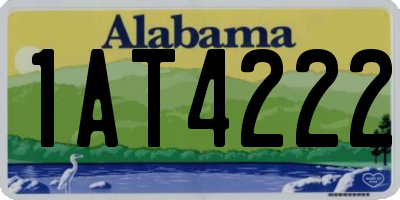 AL license plate 1AT4222