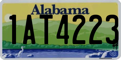 AL license plate 1AT4223