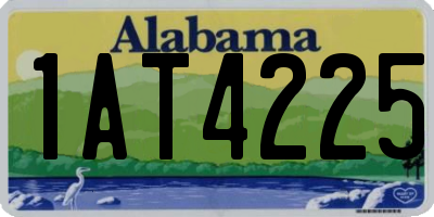 AL license plate 1AT4225