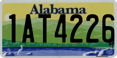 AL license plate 1AT4226