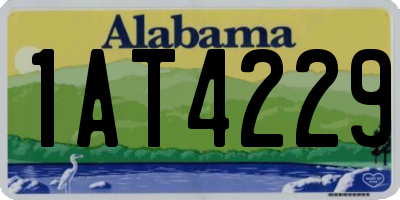 AL license plate 1AT4229