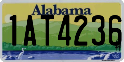 AL license plate 1AT4236