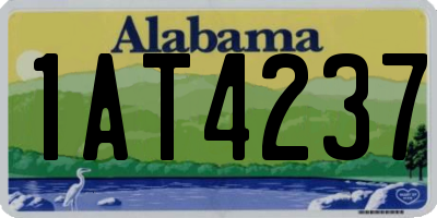AL license plate 1AT4237