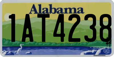 AL license plate 1AT4238