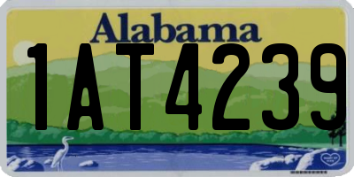 AL license plate 1AT4239