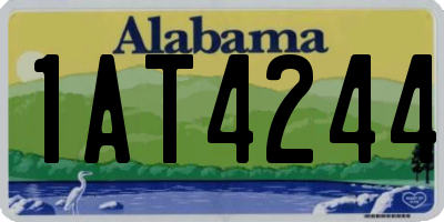 AL license plate 1AT4244