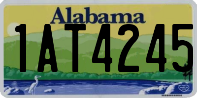 AL license plate 1AT4245