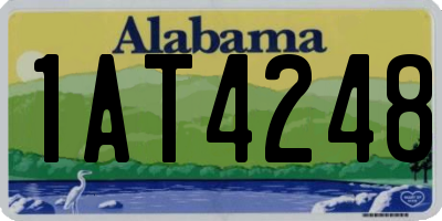 AL license plate 1AT4248