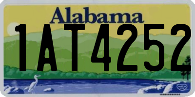 AL license plate 1AT4252