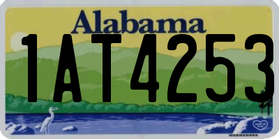 AL license plate 1AT4253