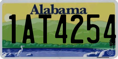 AL license plate 1AT4254