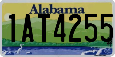 AL license plate 1AT4255