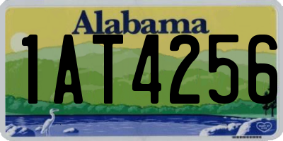 AL license plate 1AT4256
