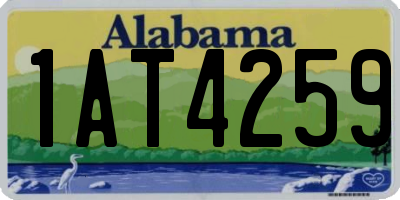 AL license plate 1AT4259
