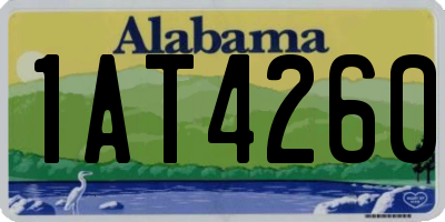 AL license plate 1AT4260