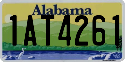 AL license plate 1AT4261