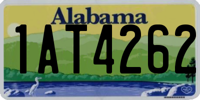 AL license plate 1AT4262
