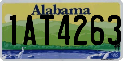 AL license plate 1AT4263