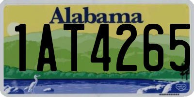 AL license plate 1AT4265
