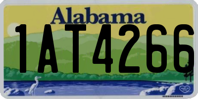AL license plate 1AT4266