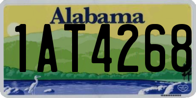 AL license plate 1AT4268