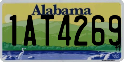 AL license plate 1AT4269