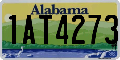 AL license plate 1AT4273