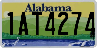 AL license plate 1AT4274