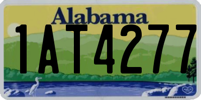 AL license plate 1AT4277