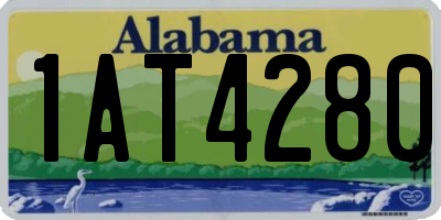 AL license plate 1AT4280