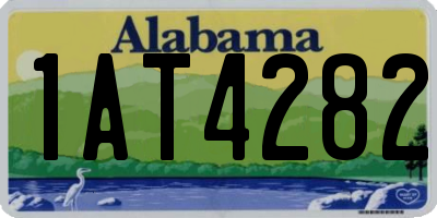 AL license plate 1AT4282